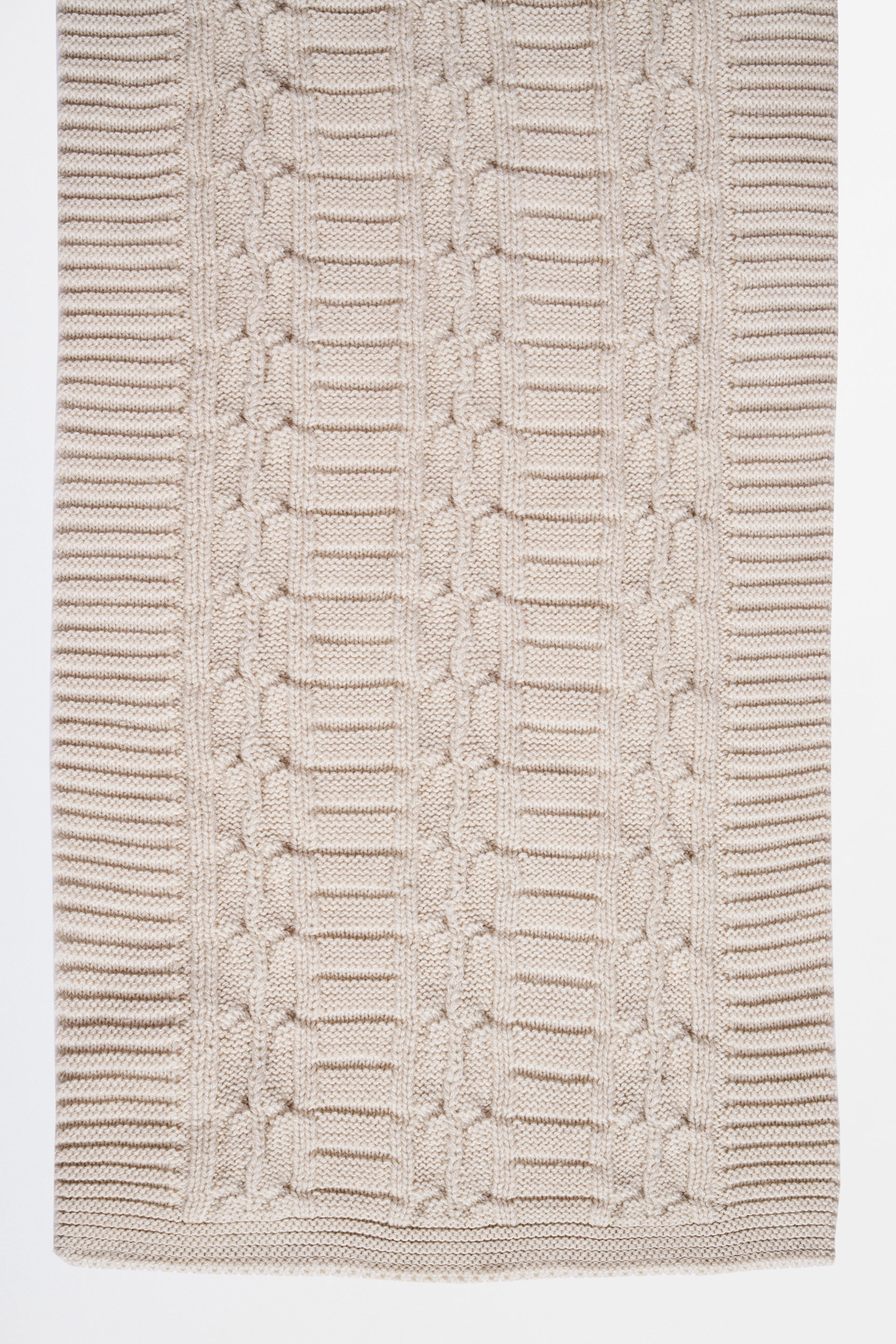 Beige Print Scarf, , image 2